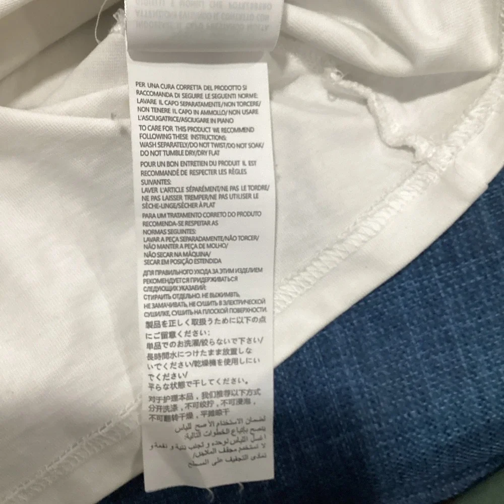 GUCCI T-shirt Cotton White Size Small Luxury brand High Quality Men's Pre-owned
